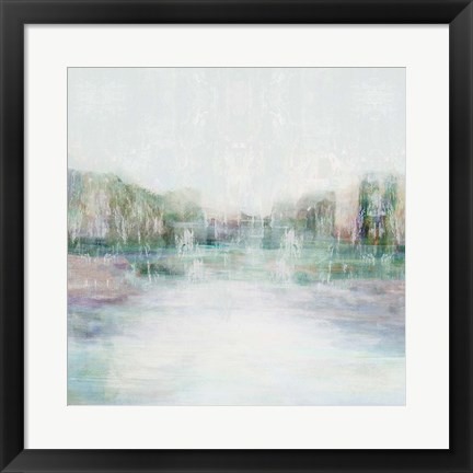 Framed Distant Pond I Print