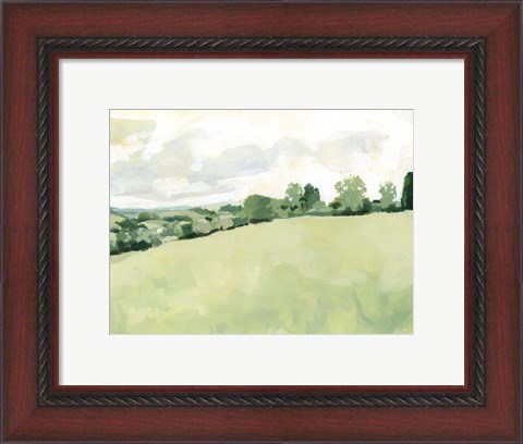 Framed Pearly Pasture II Print