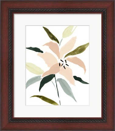 Framed Lily Abstracted I Print