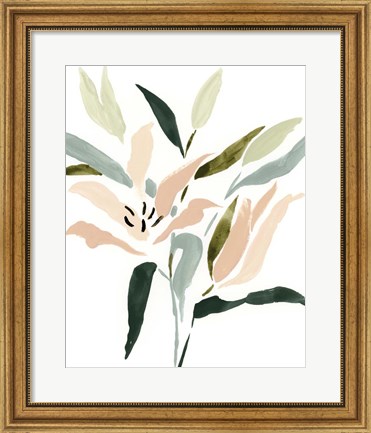 Framed Lily Abstracted II Print