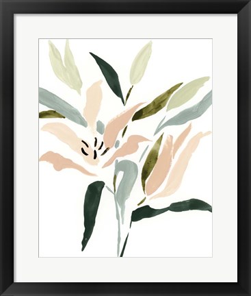 Framed Lily Abstracted II Print