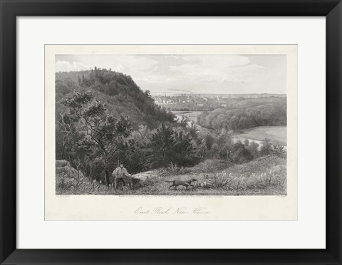 Framed East Rock, New Haven Print