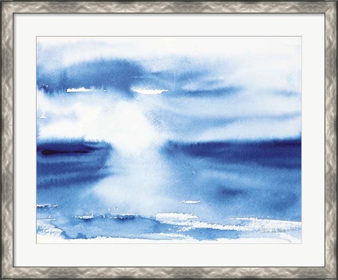 Framed Ocean Blue III Print
