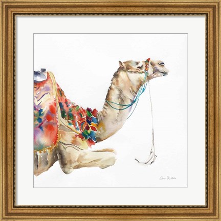 Framed Desert Camel I Print