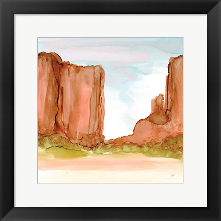 Framed Desertscape VI Print