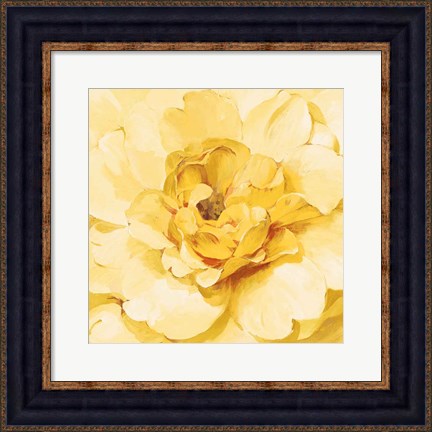 Framed Yellow Peony Print