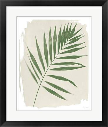 Framed Nature By the Lake Frond II Cream Print