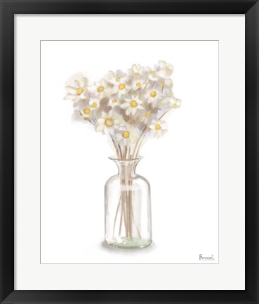 Framed Dried Flower Yellow I Print