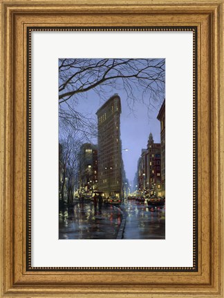 Framed Flatiron Rain Print