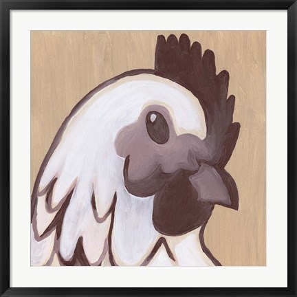 Framed Paint Hen Print