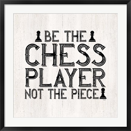 Framed Chess Sentiment I-Player Print