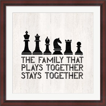 Framed Chess Sentiment II-Family Print