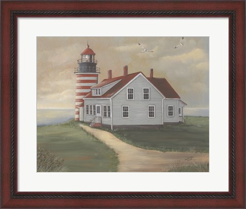 Framed West Quoddy at Sunrise Print