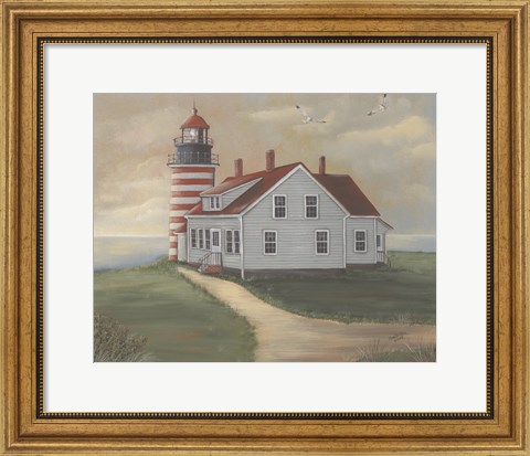 Framed West Quoddy at Sunrise Print