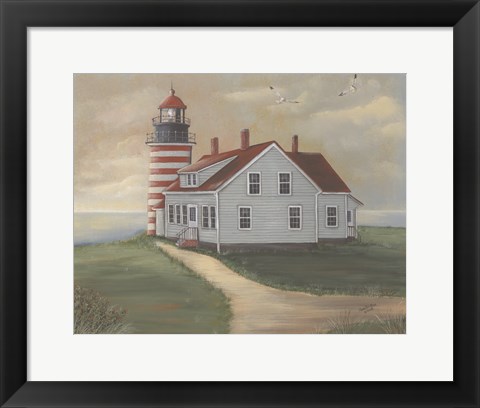 Framed West Quoddy at Sunrise Print