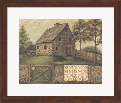 Framed Stone House Retreat Print