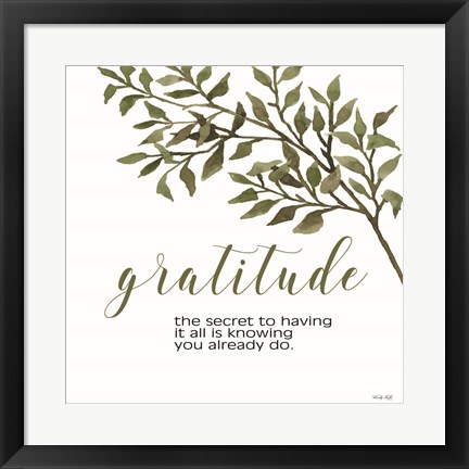 Framed Gratitude Print