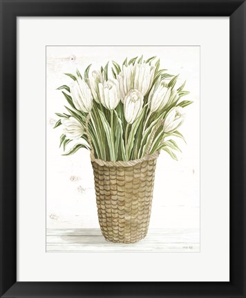 Framed Tulip Basket Print