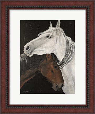 Framed Horse Hug Print