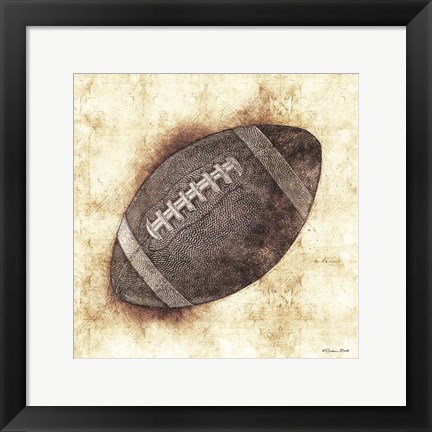 Framed Football Sketch Print