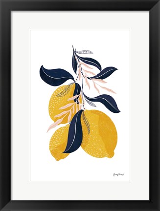 Framed Lemons I No Words Print