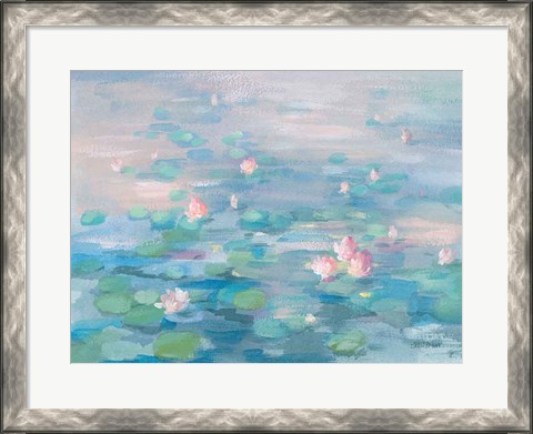 Framed Sunrise Waterlilies Print