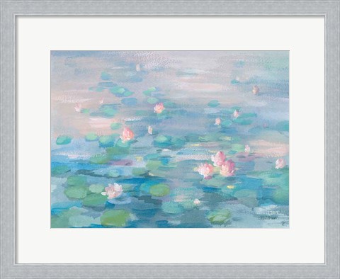 Framed Sunrise Waterlilies Print