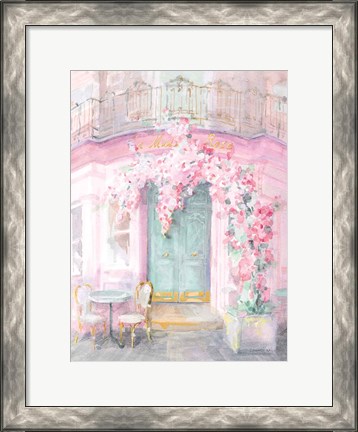 Framed Pastel Paris IV Print