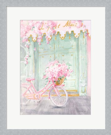 Framed Pastel Paris I Print