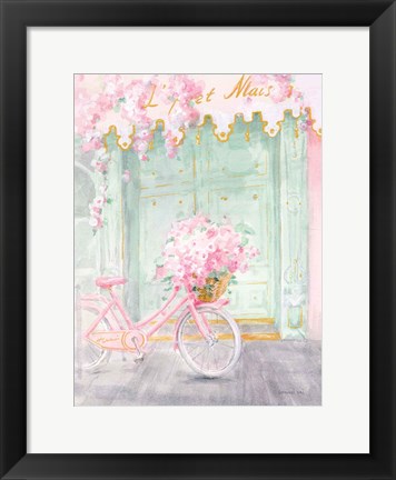 Framed Pastel Paris I Print