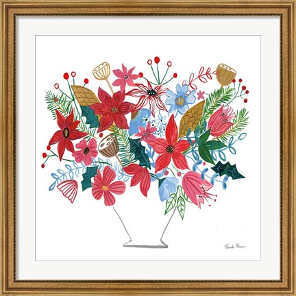 Framed Holiday Bouquet I Print