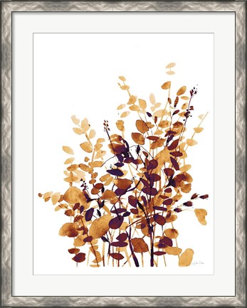 Framed Brown Botanicals Print