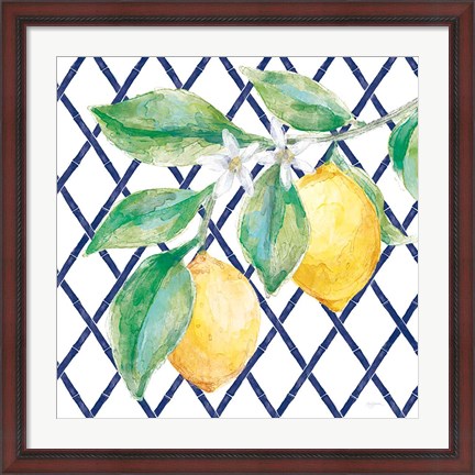 Framed Everyday Chinoiserie Lemons II Print