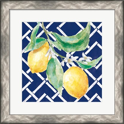 Framed Everyday Chinoiserie Lemons I Print