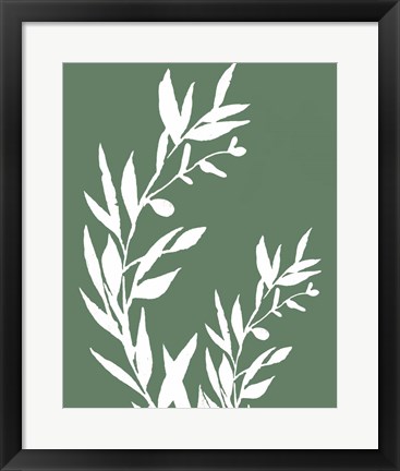 Framed Leaves II Print