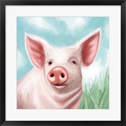 Framed Farmhouse Pig Print