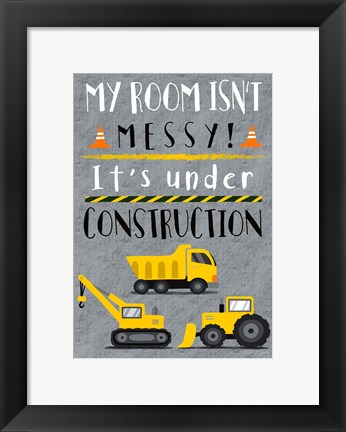 Framed Under Construction Print