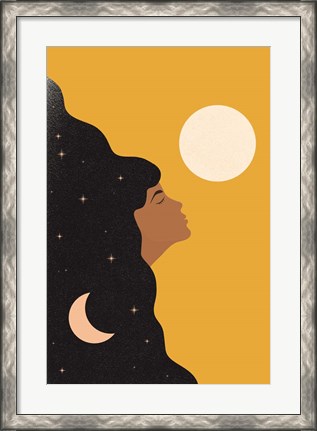 Framed Sun and Moon Print