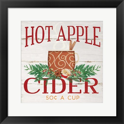 Framed Hot Apple Cider Print