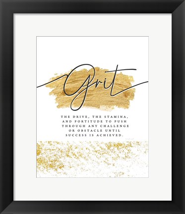 Framed Grit Print