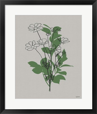 Framed Line Botanical II Print