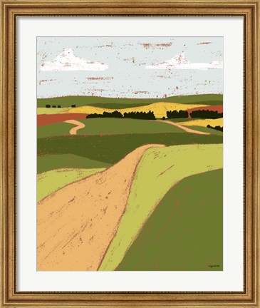Framed Pasture II Print