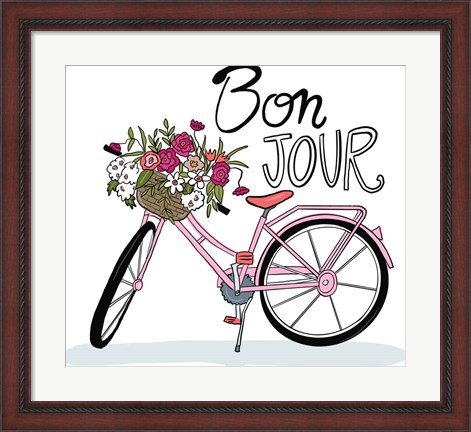 Framed Bon Jour Print