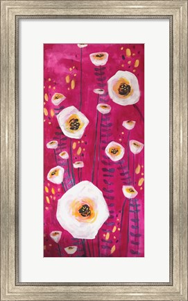 Framed Pink Flowers Print