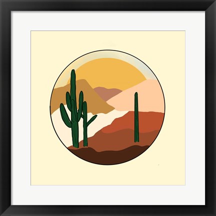 Framed Desert Sunset Print