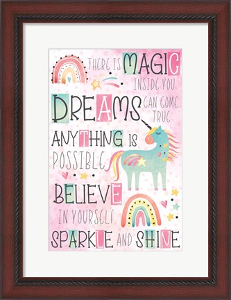 Framed There is Magic Print