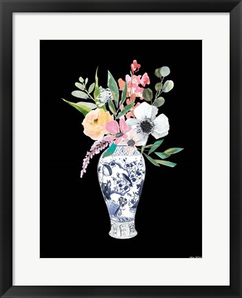 Framed Blue Vase IV Print