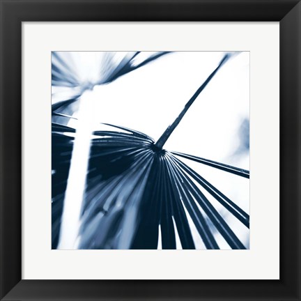 Framed Among Blue Palms II Print