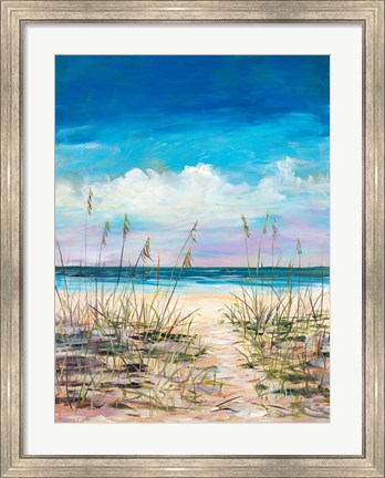 Framed Relaxing Beaches Print