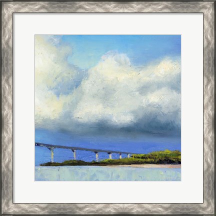 Framed Approaching The Bridge Print